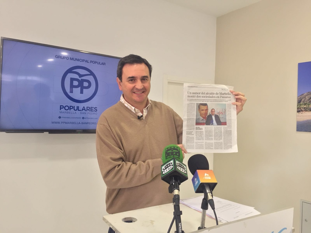 El PP exige explicaciones al alcalde tras conocerse que el asesor municipal Jaime Olcina tiene sociedades en Panamá