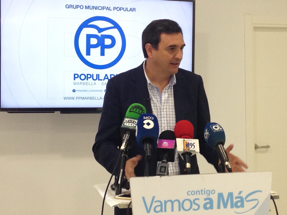 El PP anuncia acciones judiciales contra el tripartito por las informaciones sobre supuestos cambios del PGOU de Marbella