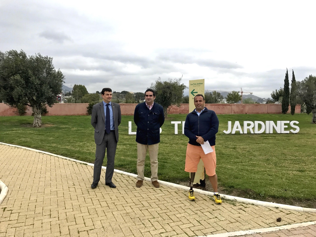 El PP denuncia el abandono por parte del Ayuntamiento y de la Junta de Andalucía del parque de los Tres Jardines