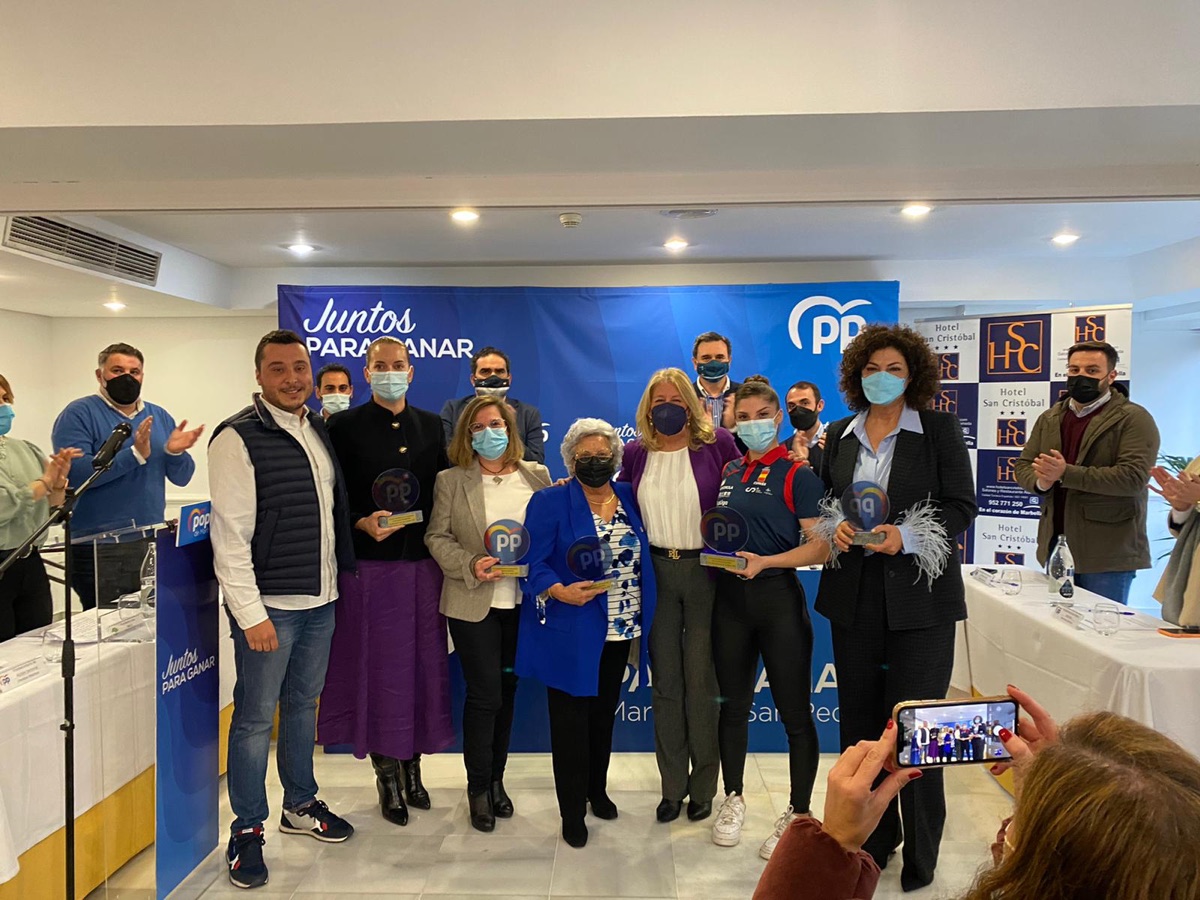 El PP de Marbella reconoce la labor de cinco mujeres del municipio con motivo del 8 de marzo por “su lucha, generosidad y solidaridad, representando lo mejor de la sociedad”