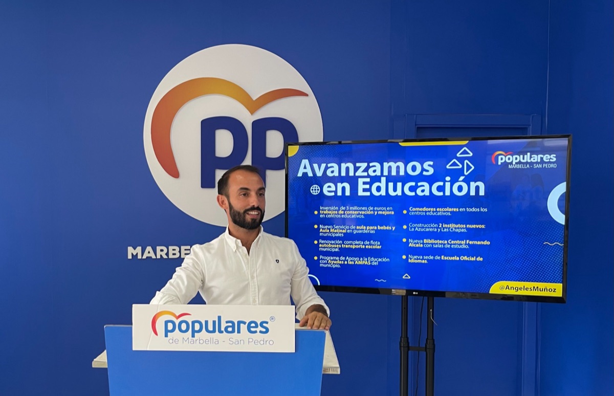 El PP destaca en el nuevo curso escolar la apuesta por la Educación en la ciudad con una inversión histórica en los tres últimos cursos.